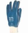 Перчатки нитриловые (х/б основа) КЩС с трикотажным манжетом